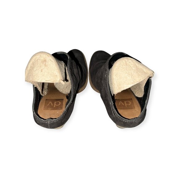 dv by Dolce Vita Suede Mules with 3" Chunky Wooden Heel Sz 6 Womens Grey - Picture 8 of 16